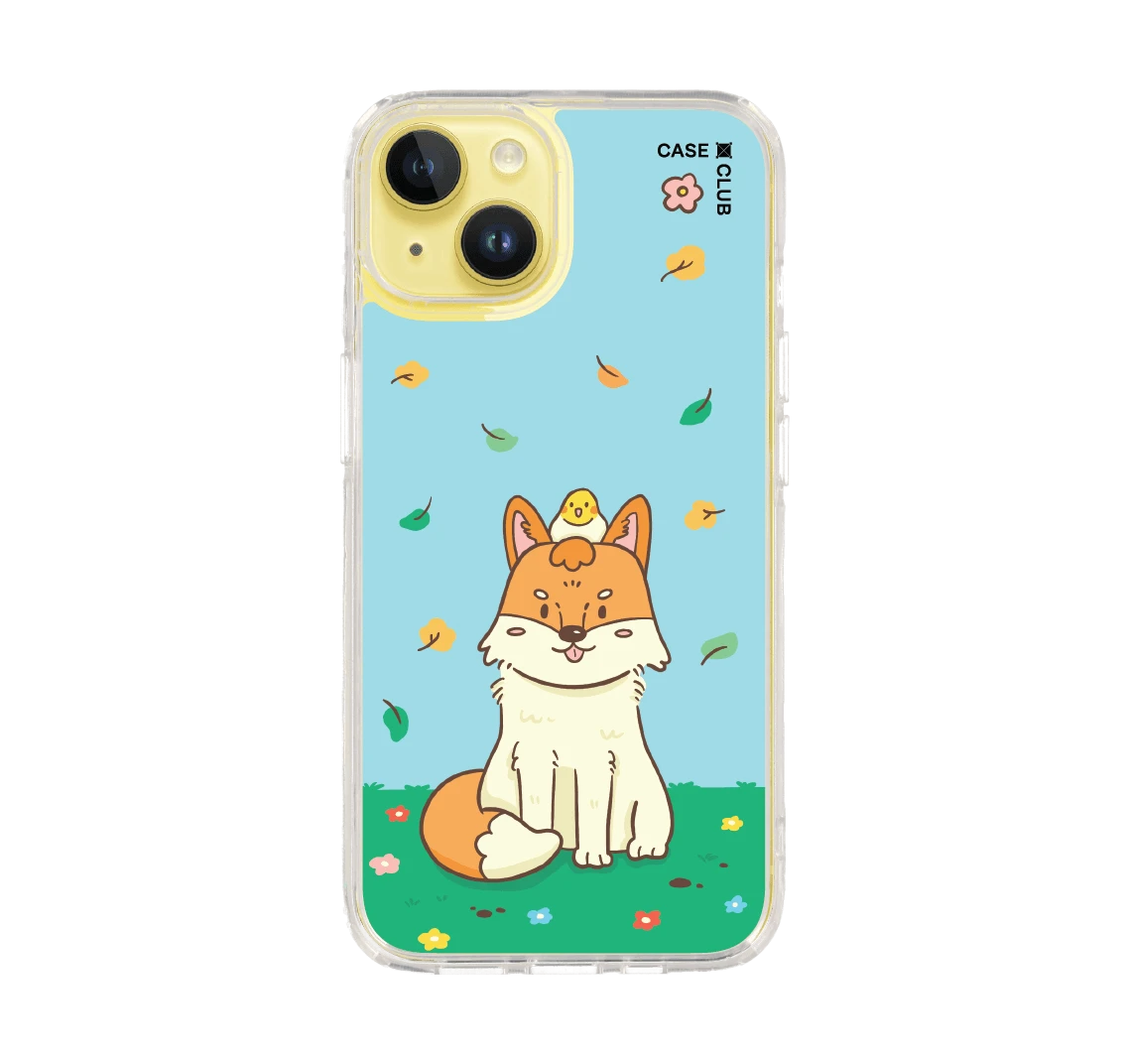 cute fall fox